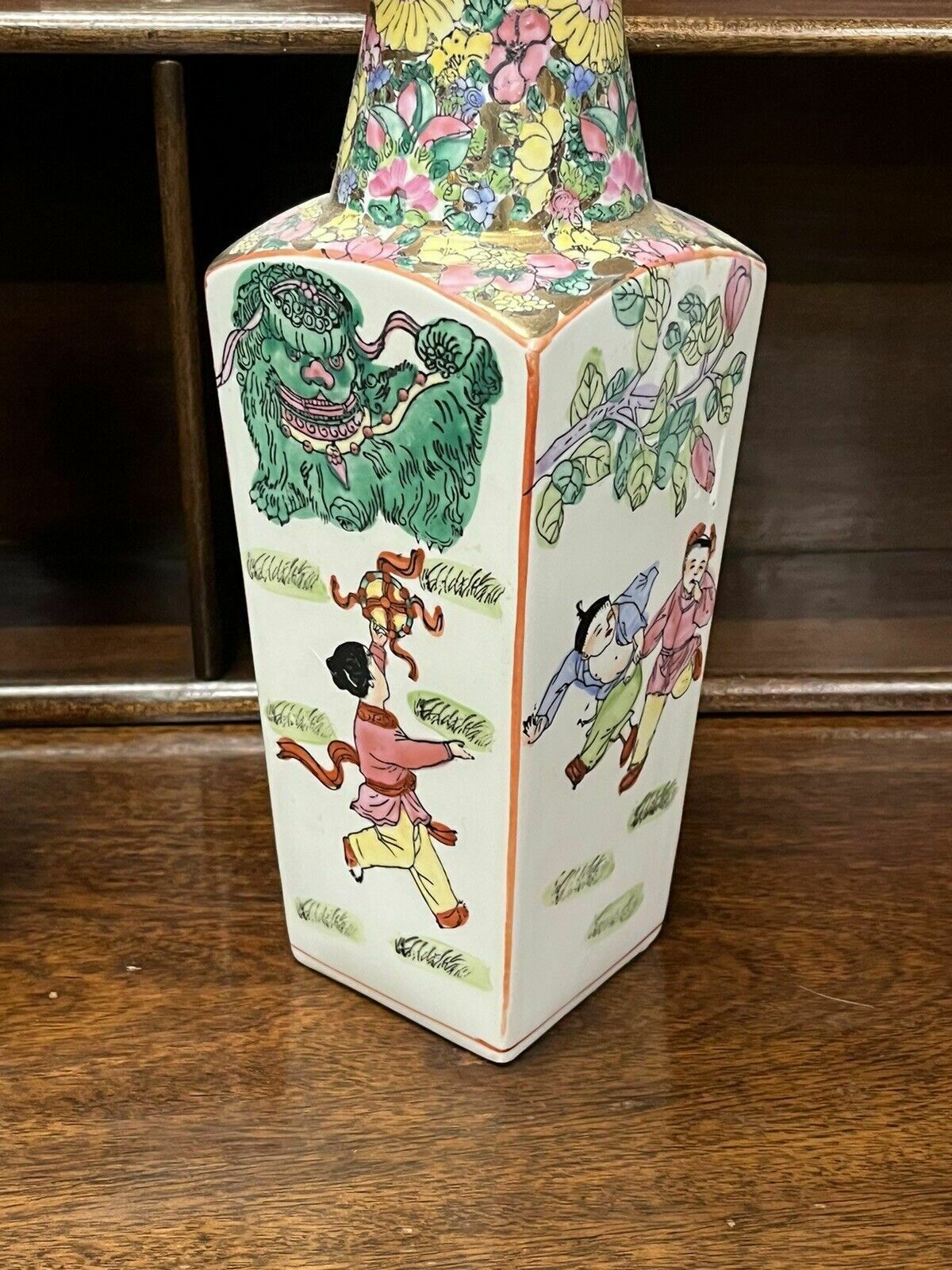 Pair Of Famille Rose Chinese Vases photo furniture