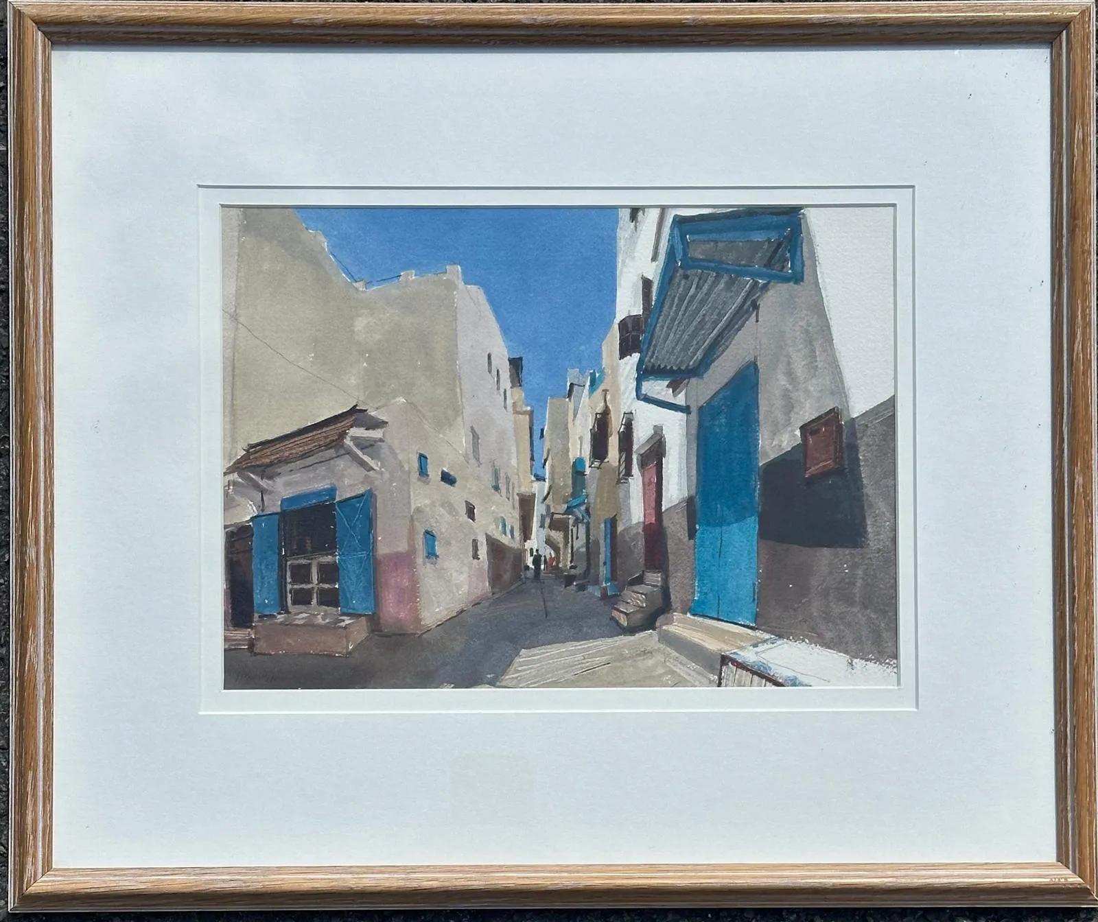 Casbah In Tangier By John Newberry Watercolour