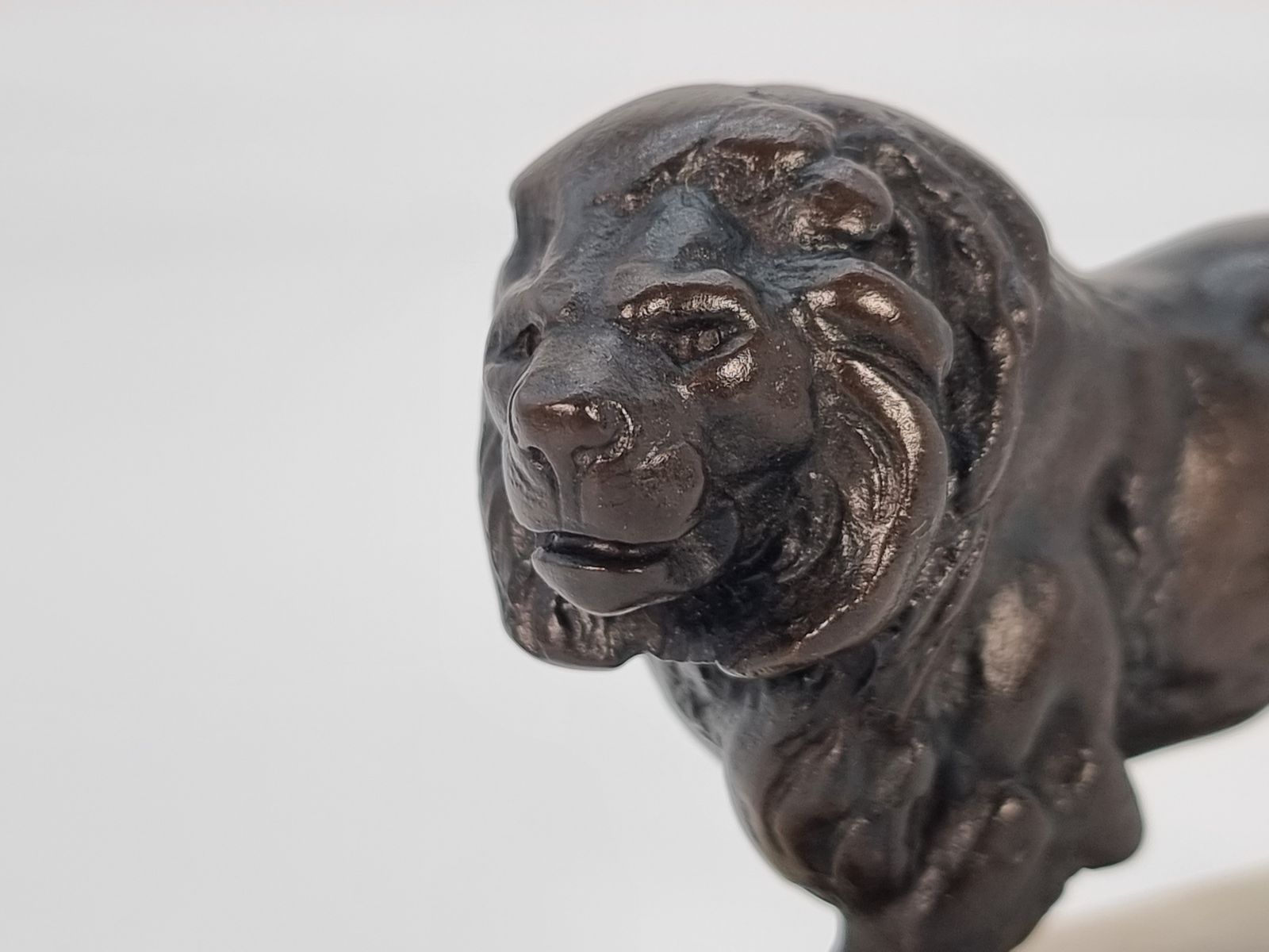 photo for sale A French Late 19th Century Bronze Study Of A Prowling Lion