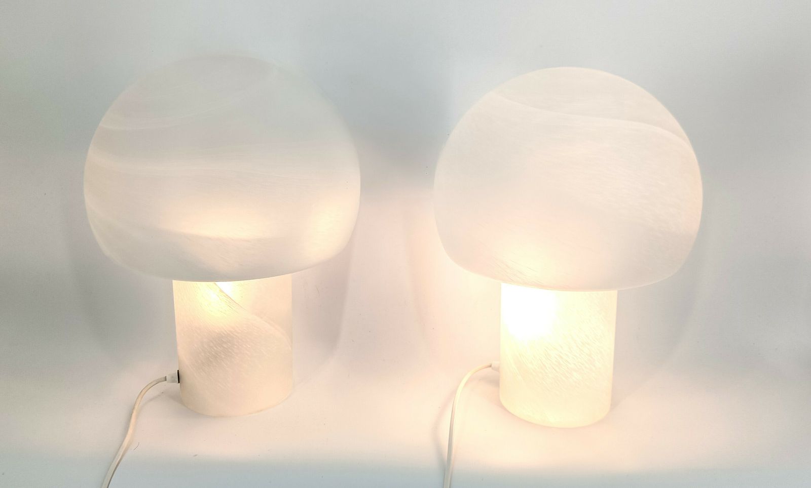 Pair Of Mushroom Table Lamps By Peil And Putzler, 1970s
