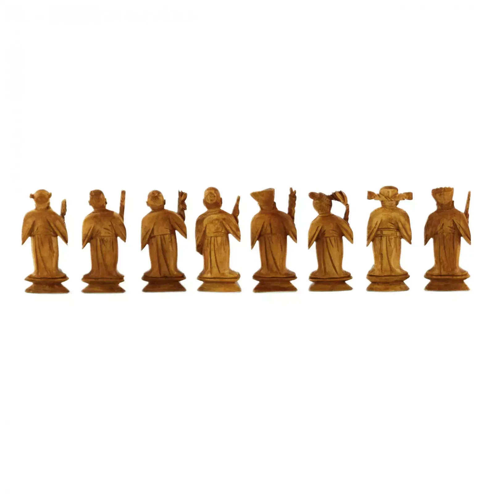 2339.0 A Beautiful Set Of Chinese Ivory Chess Pieces. The Turn Of The 19th 20th Centuries. photo