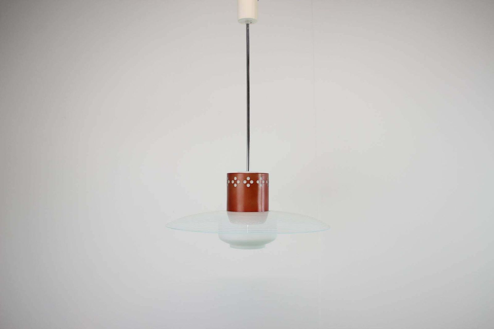 Midcentury Pendant By Valašské Meziříčí, Czech Republic, 1970s photo 429.0