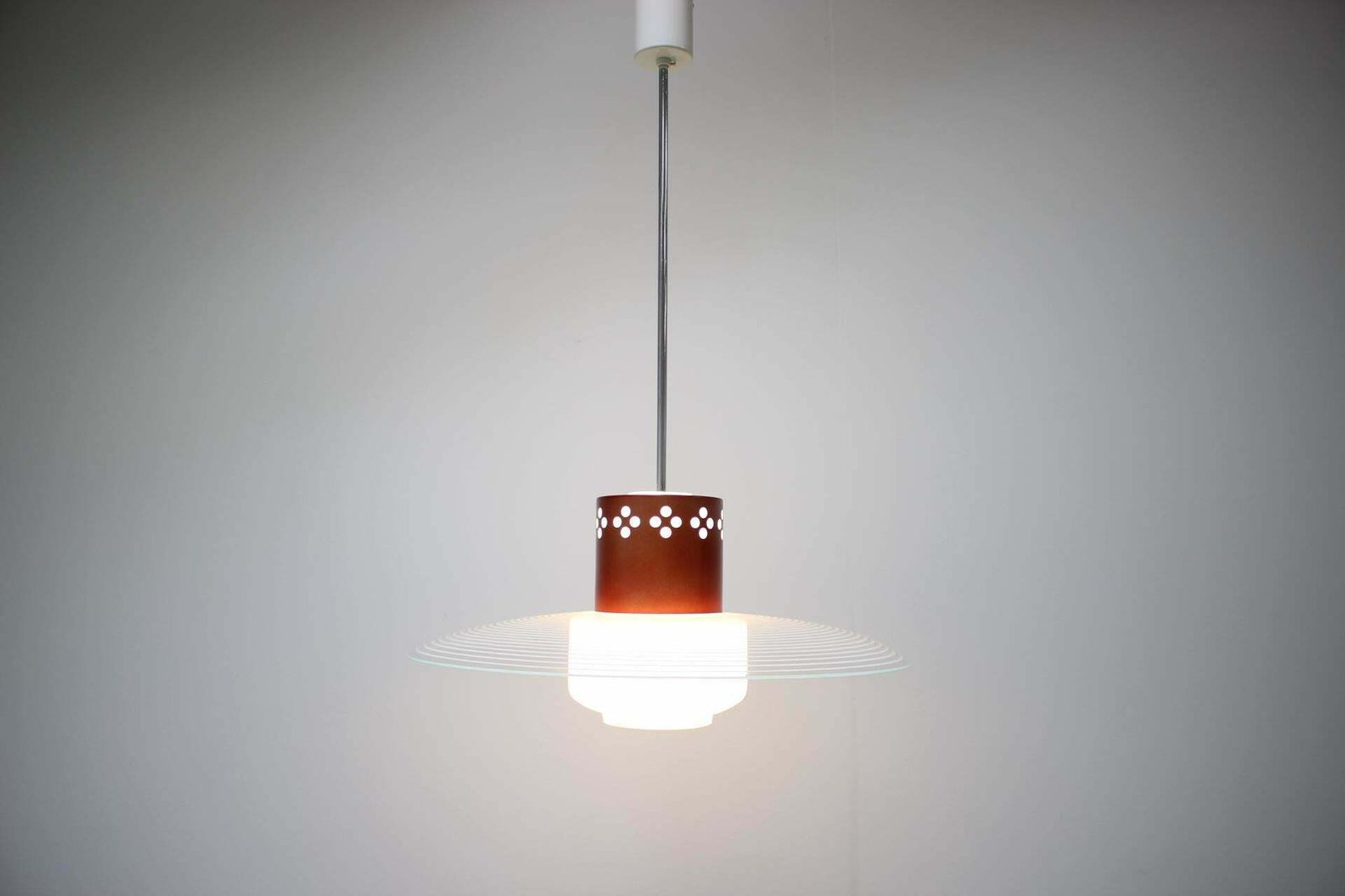 photo for sale Midcentury Pendant By Valašské Meziříčí, Czech Republic, 1970s