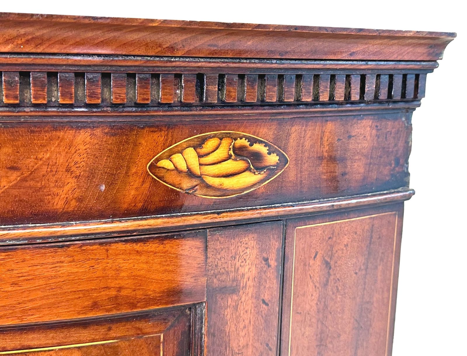 18th Century Mahogany Bow Corner Cupboard (England, Circa 1780) photo buy