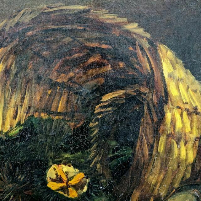 Oil On Canvas Still Life With Sea Urchins And Lemons Signed Bouchet 1903 photo furniture