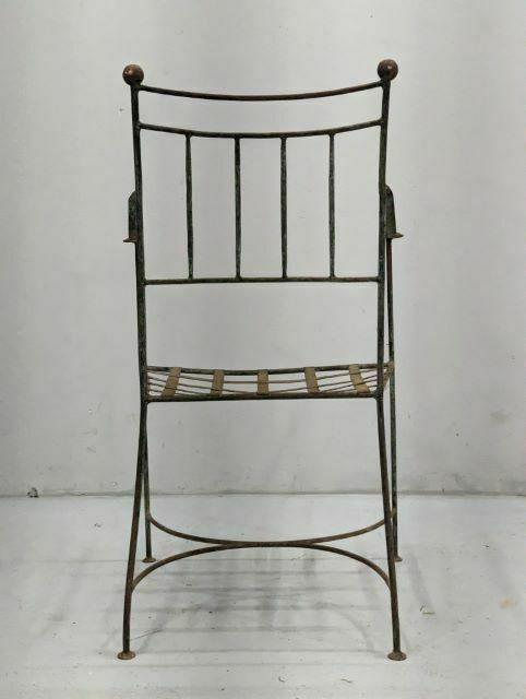 Pair Of Garden Armchairs From The 1940s Wrought Iron Tino Rossi photo vinterior