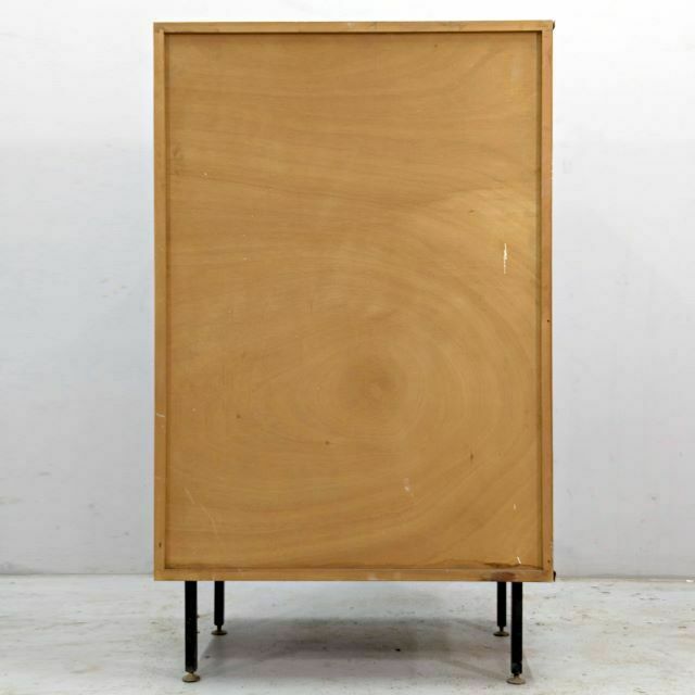 1950 Cabinet In Oak Veneer With Modular Metal Legs photo vinterior