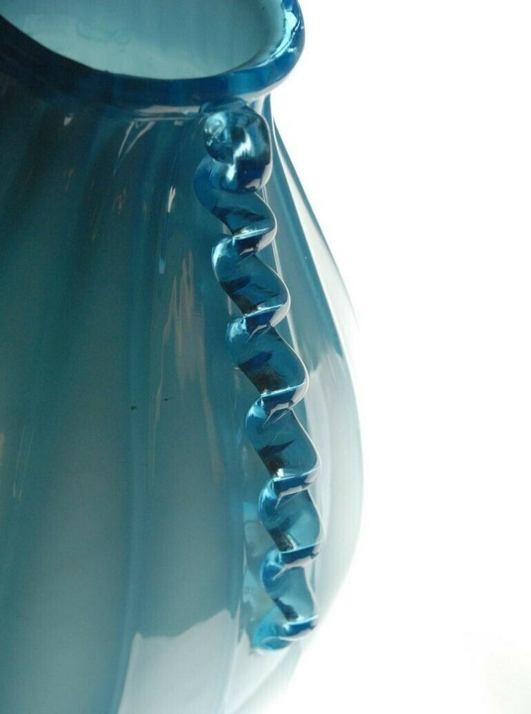 photo buy Vase Sfumato, Cirillo Maschio, Attributed Aquamarine With Morisa Murano, 1920s
