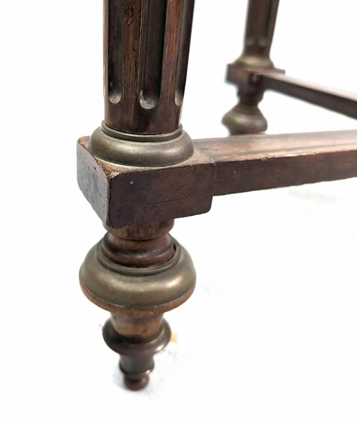 photo for sale 19th Century Louis XVI Style Mahogany And Brass Hot Water Bottle Table