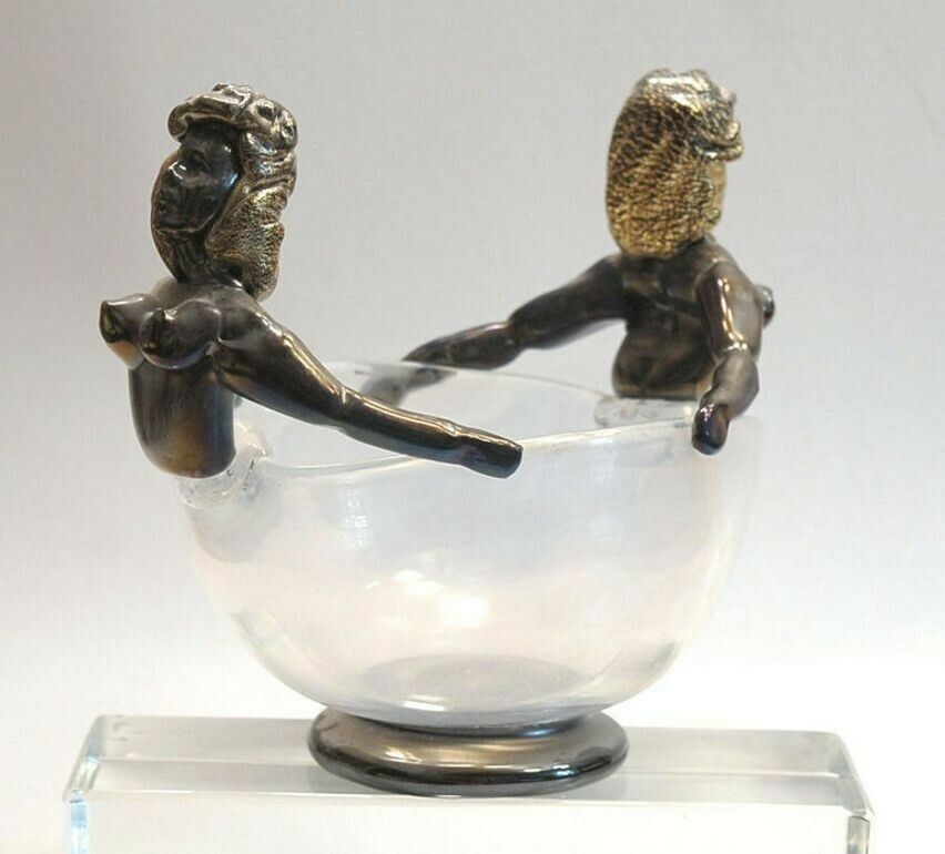 Iridescent Bowl With Figurine In Figurehead Position, Ercole Barovier, 1930 photo vinterior