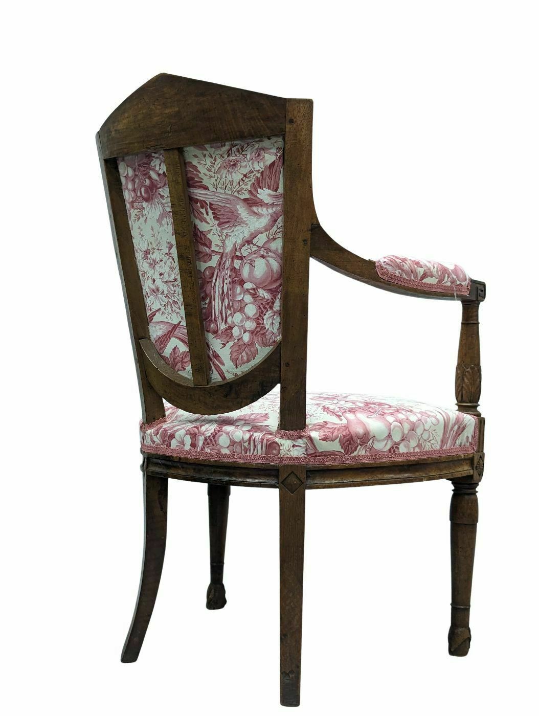 Set Of 4 Walnut Armchairs From The Directory Period photo for sale