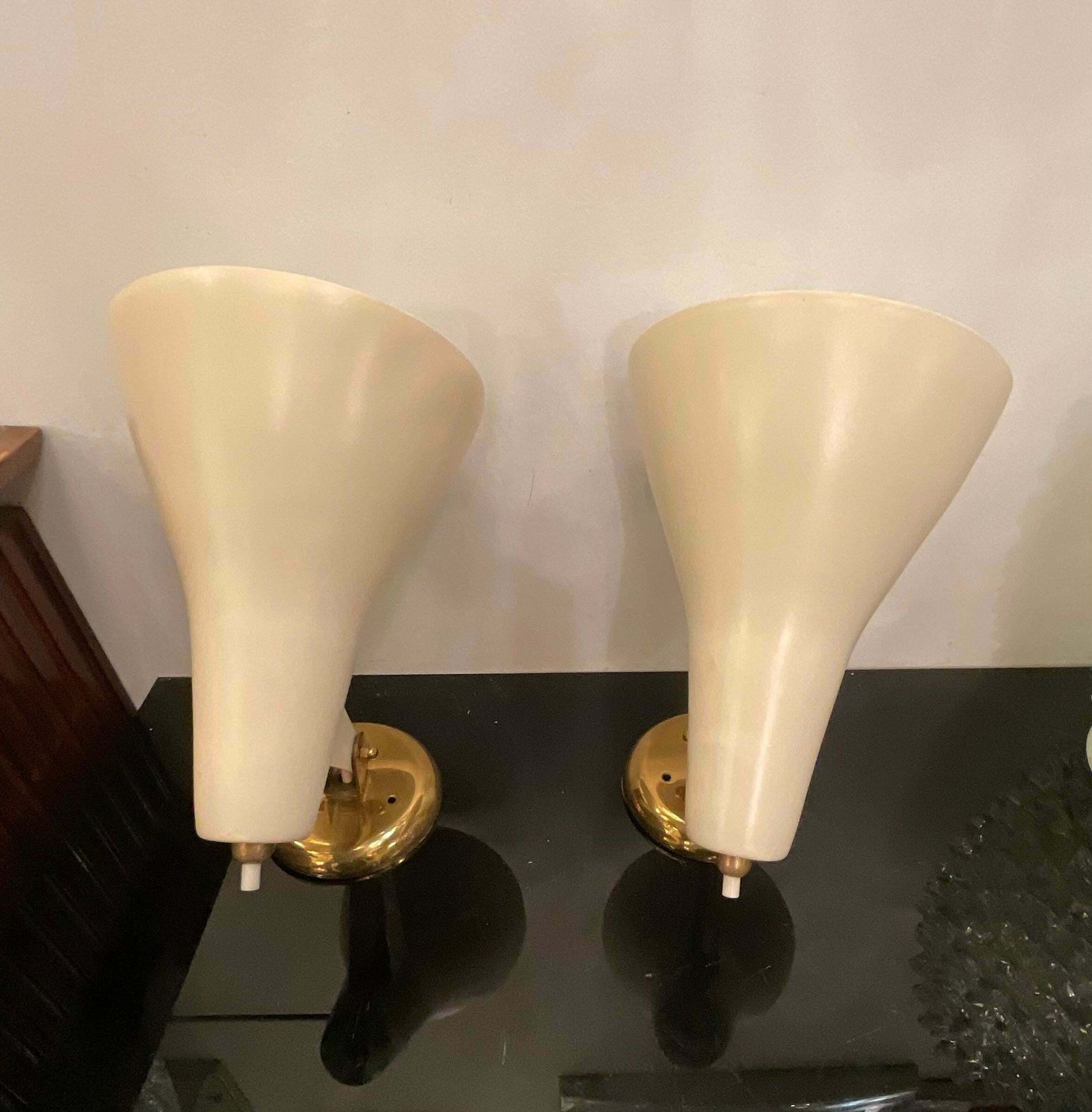 Stilnovo  . Pair Of 1950s Wall Sconces   Made In Italy photo furniture