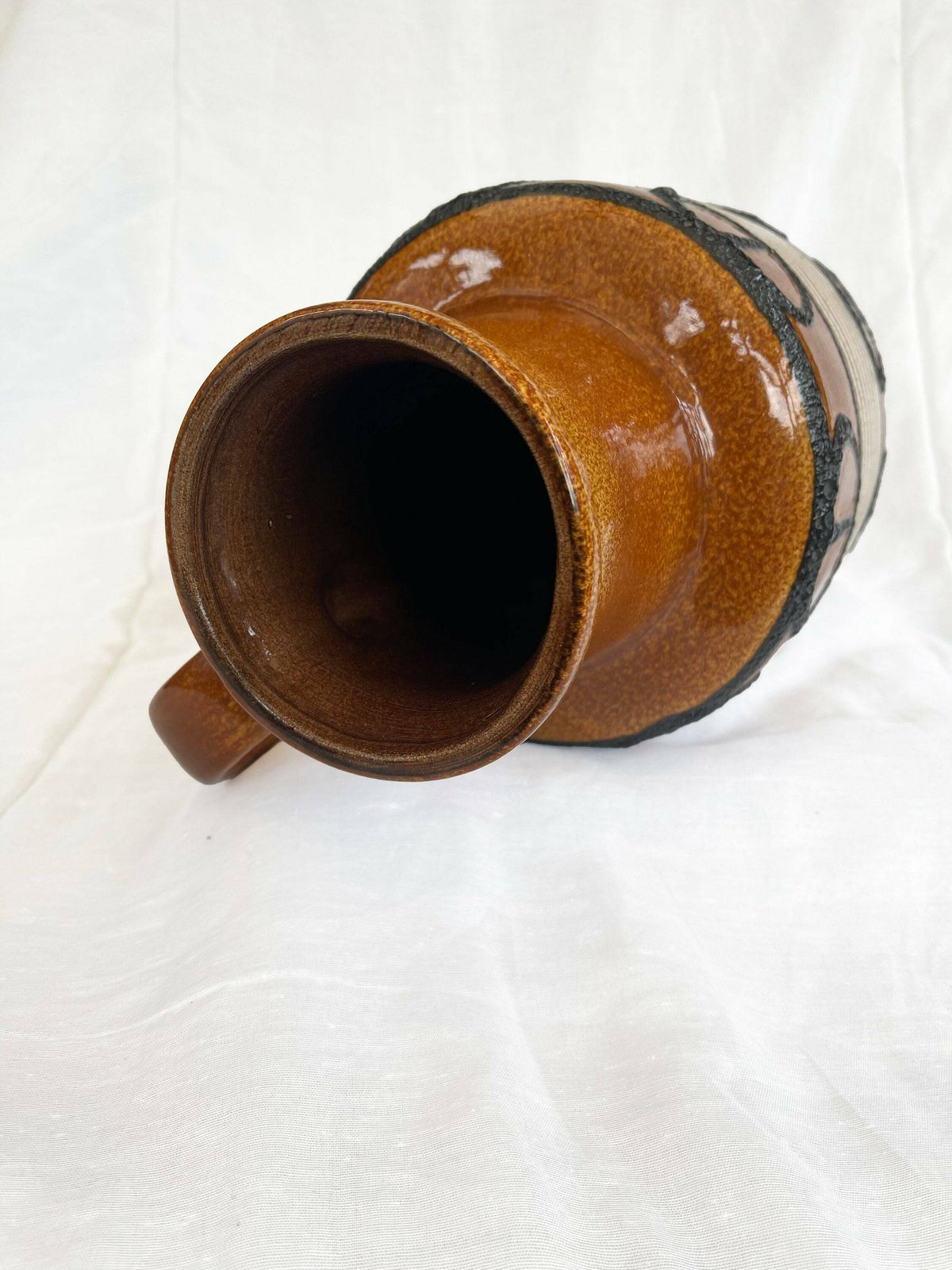 Mid Century West German Scheurich 408 40 Handled Floor Vase photo Home Decor