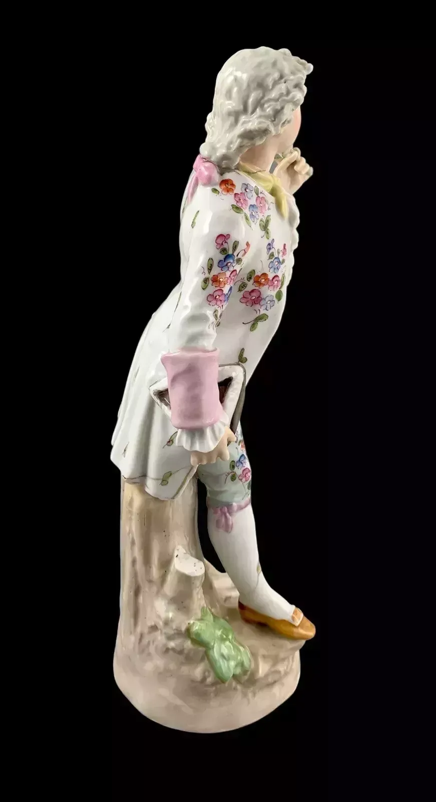 1830’s Meissen Porcelain Figurine Of Regency Dandy Gentleman Holding A Tricorne photo Home Decor
