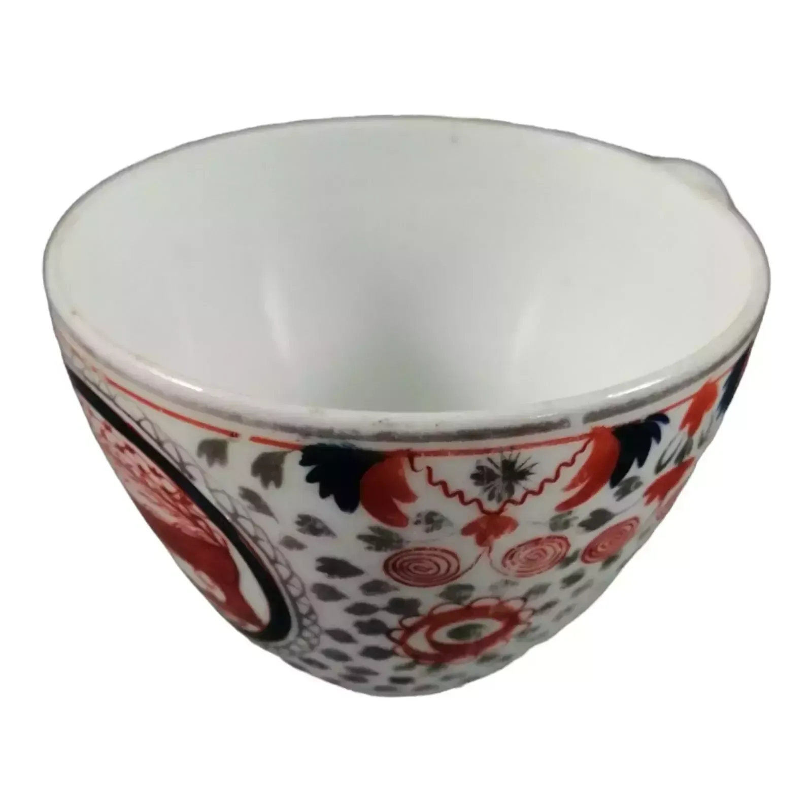 photo for sale Rare Pattern Crazy Cow, Silver Lustre Teacup And Saucer
