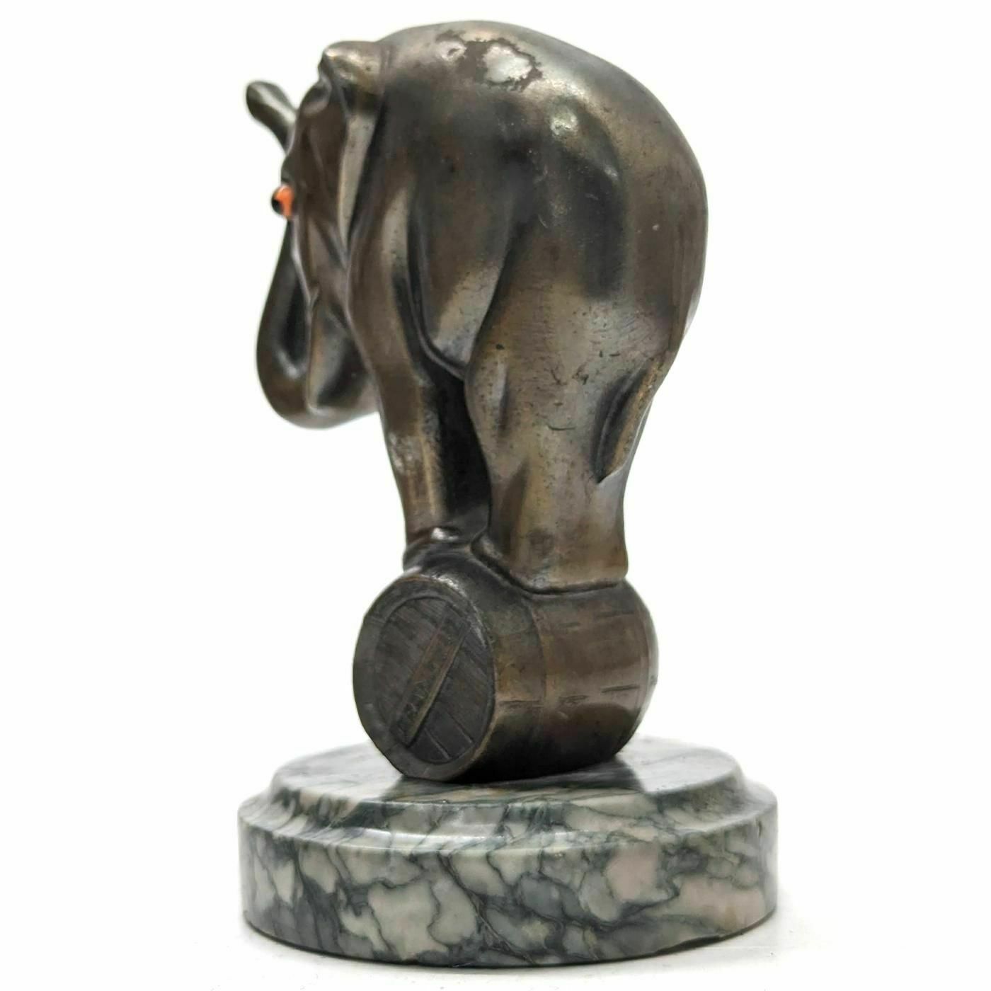 1930 Radiator Cap With Elephant Brand Franjou photo vintage
