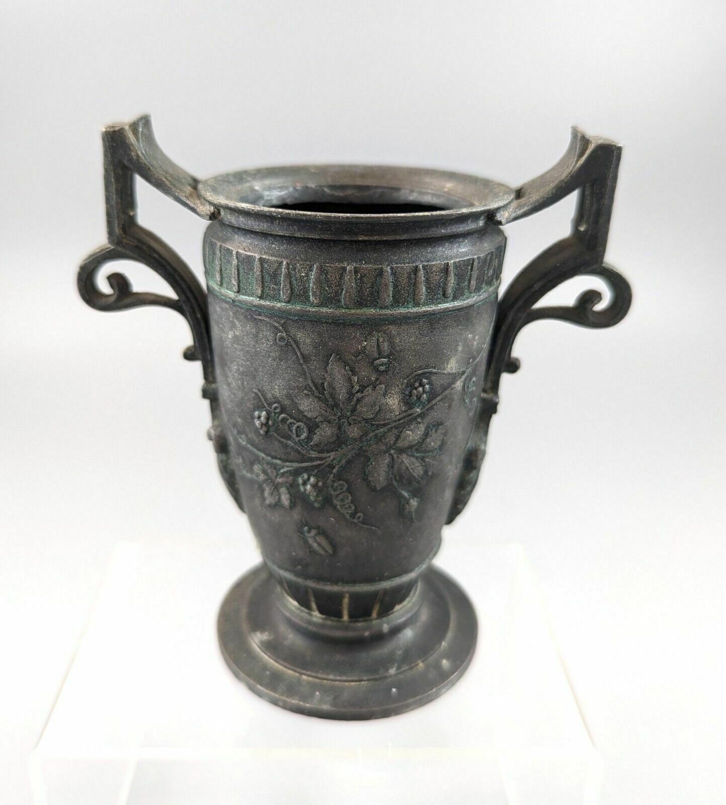 photo furniture A Classical Greek Style Pewter Amphora Jules Brateau, Circa 1900.