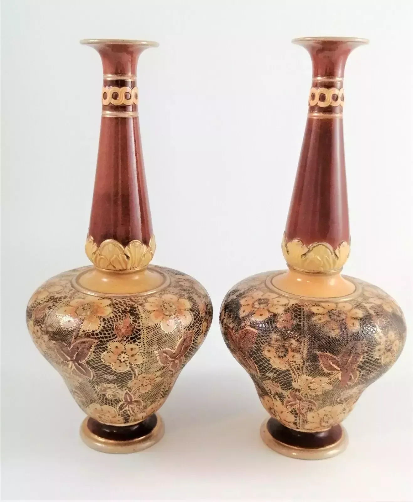Late 19th Century Royal Doulton Slater's Patent Vase,Set Of 2 photo furniture