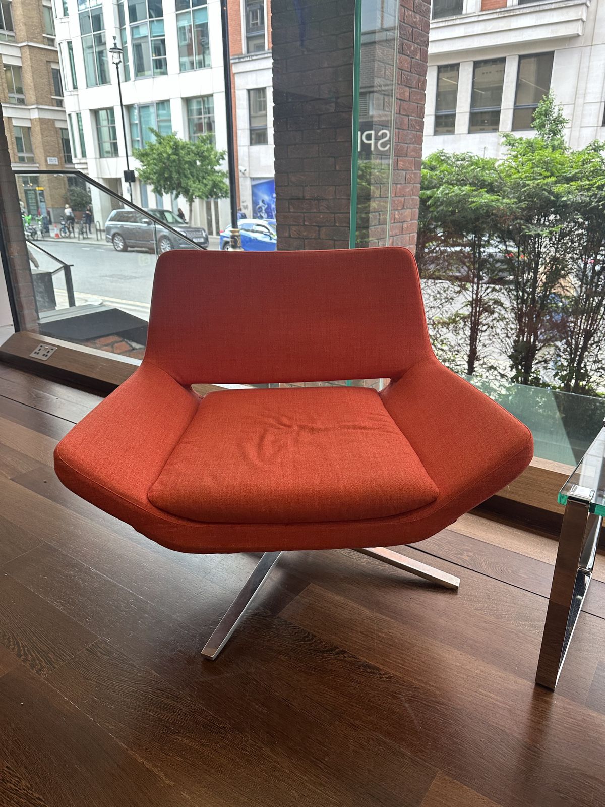 Stunning Jeffrey Burnett Bb Italia Metropolitan Chair In Burnt Orange Set Of 3 photo furniture