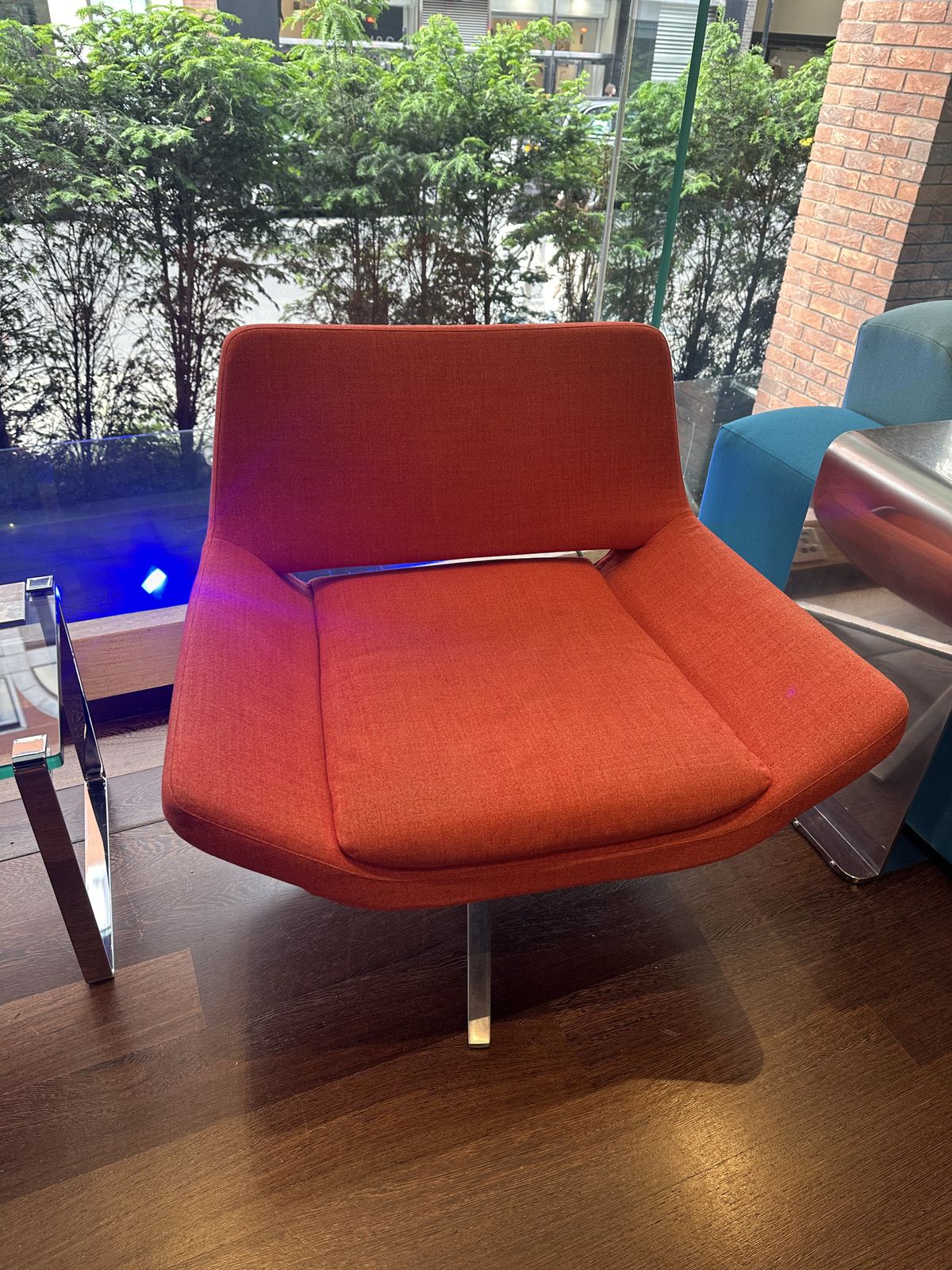 Stunning Jeffrey Burnett Bb Italia Metropolitan Chair In Burnt Orange Set Of 3 photo 4500.0