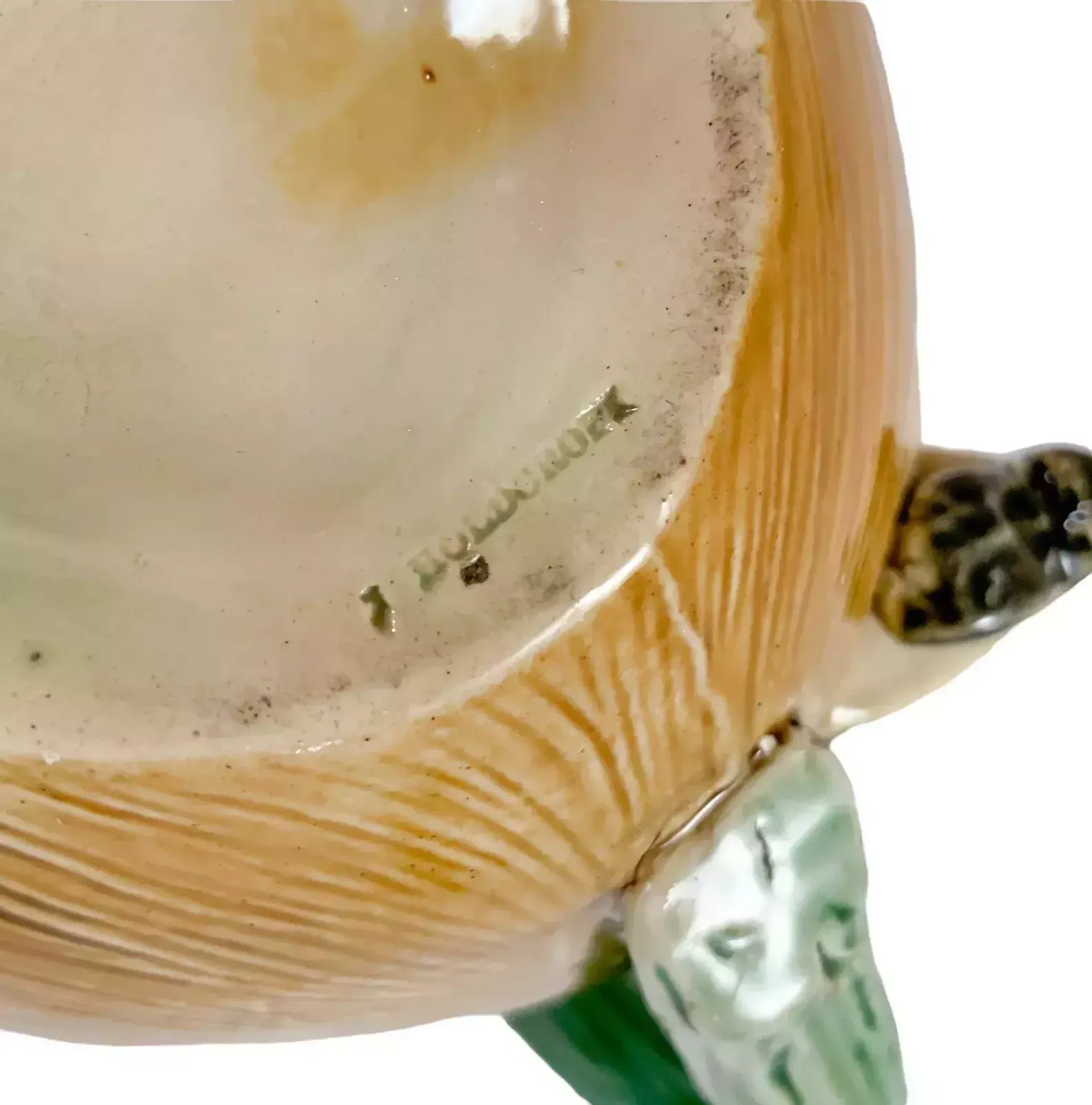 photo for sale Antique Joseph Holdcroft Majolica Teapot Chinese Boy On A Melon,с.1870.Very Rare