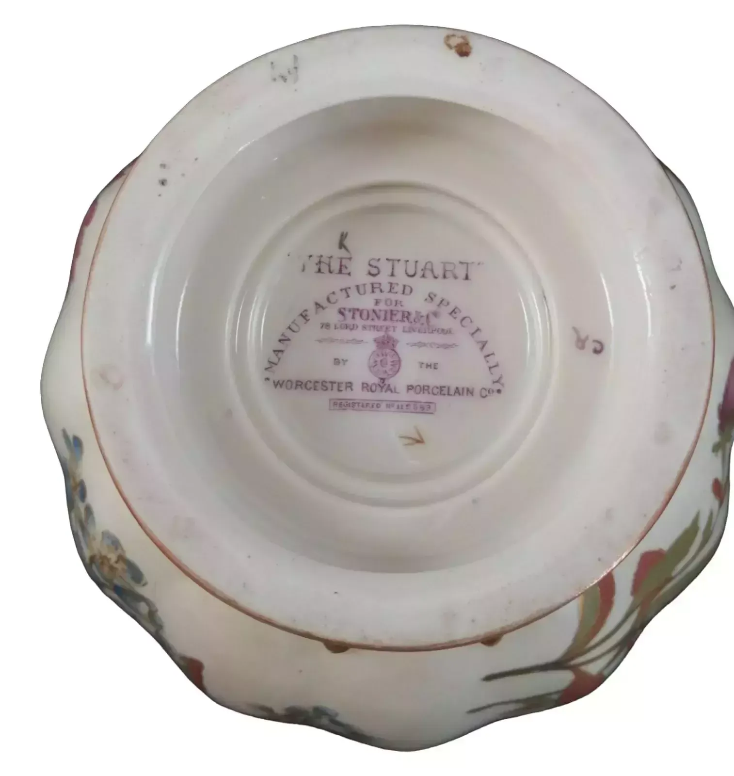A Royal Worcester Jar And Cover For Stonier & Co., Liverpool, The Stuart ,1889 photo vinterior