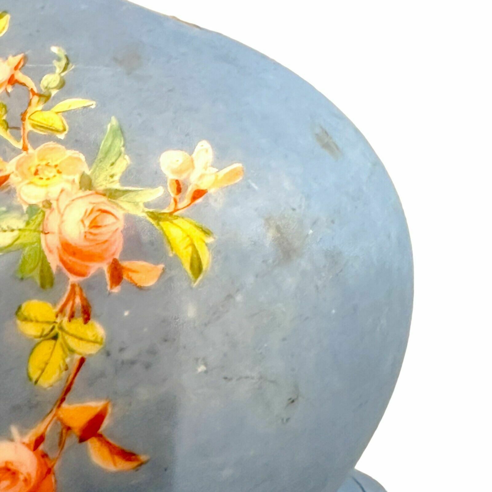 140.0 Antique French 19th Century Onion Shaped Blue Porcelain Vase Cherub Sea Monster photo