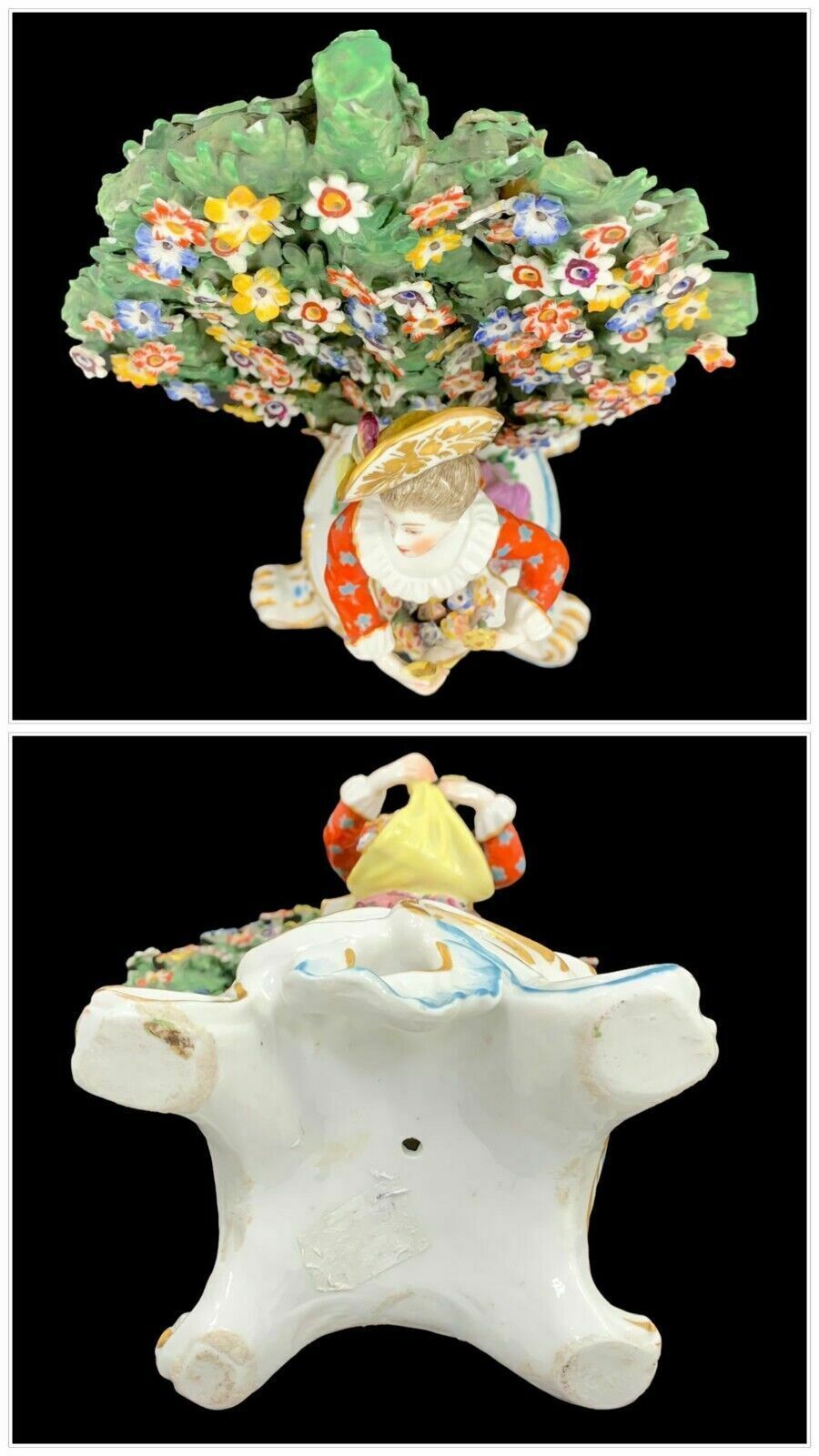 A Pair Of 18th Century Chelsea – Derby Bocage Porcelain Figurines. photo vinterior