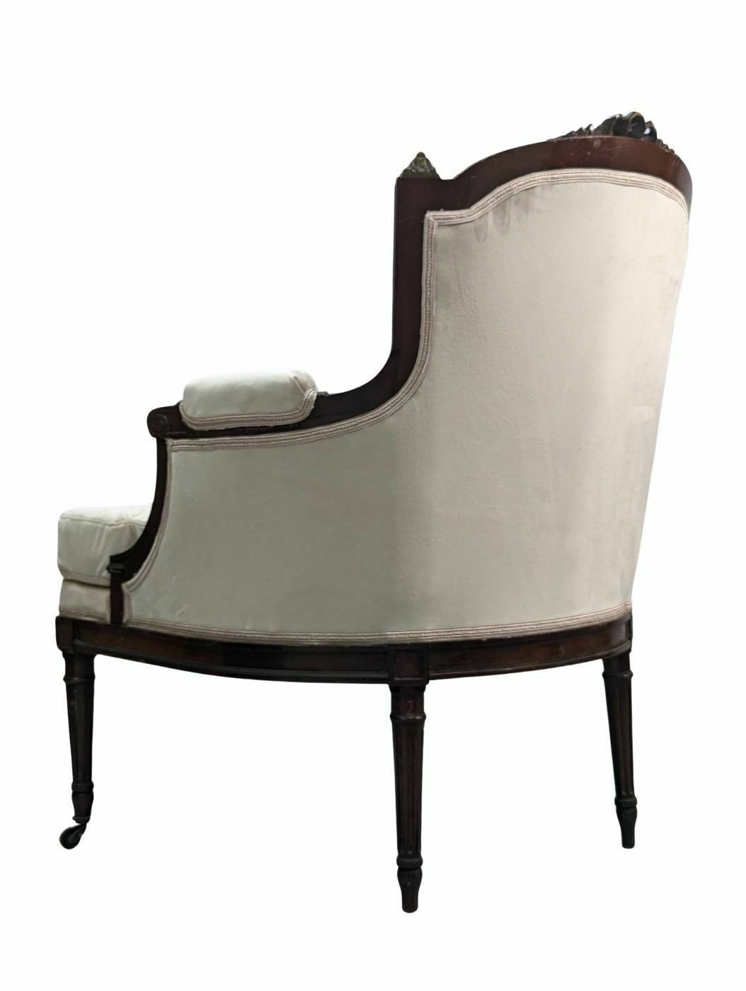 photo for sale Louis XVI Style Armchairs In 19th Century Mahogany (Fake Pair)
