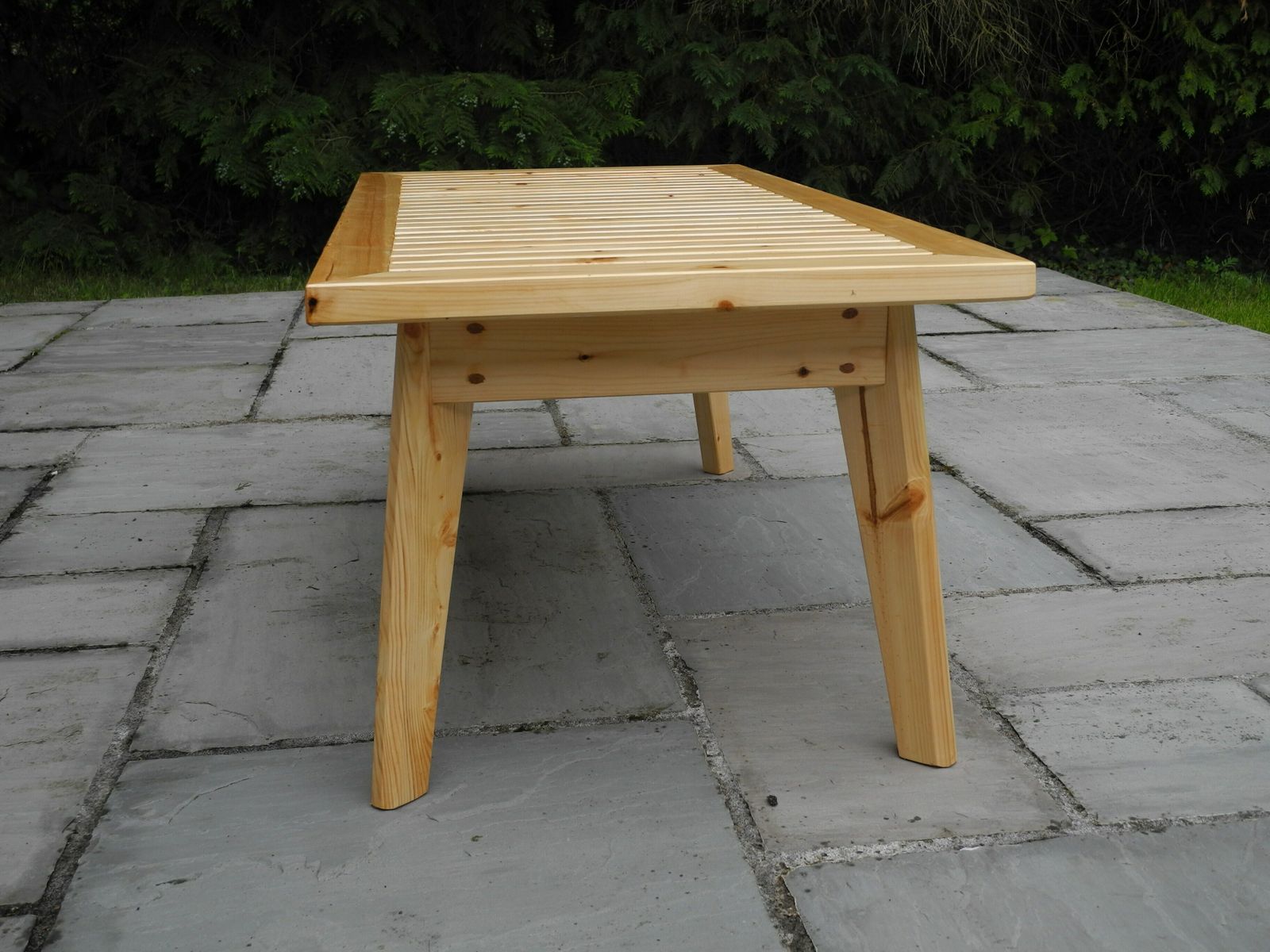 Traditional Outdoor Redwood Coffee Table photo Garden Furniture