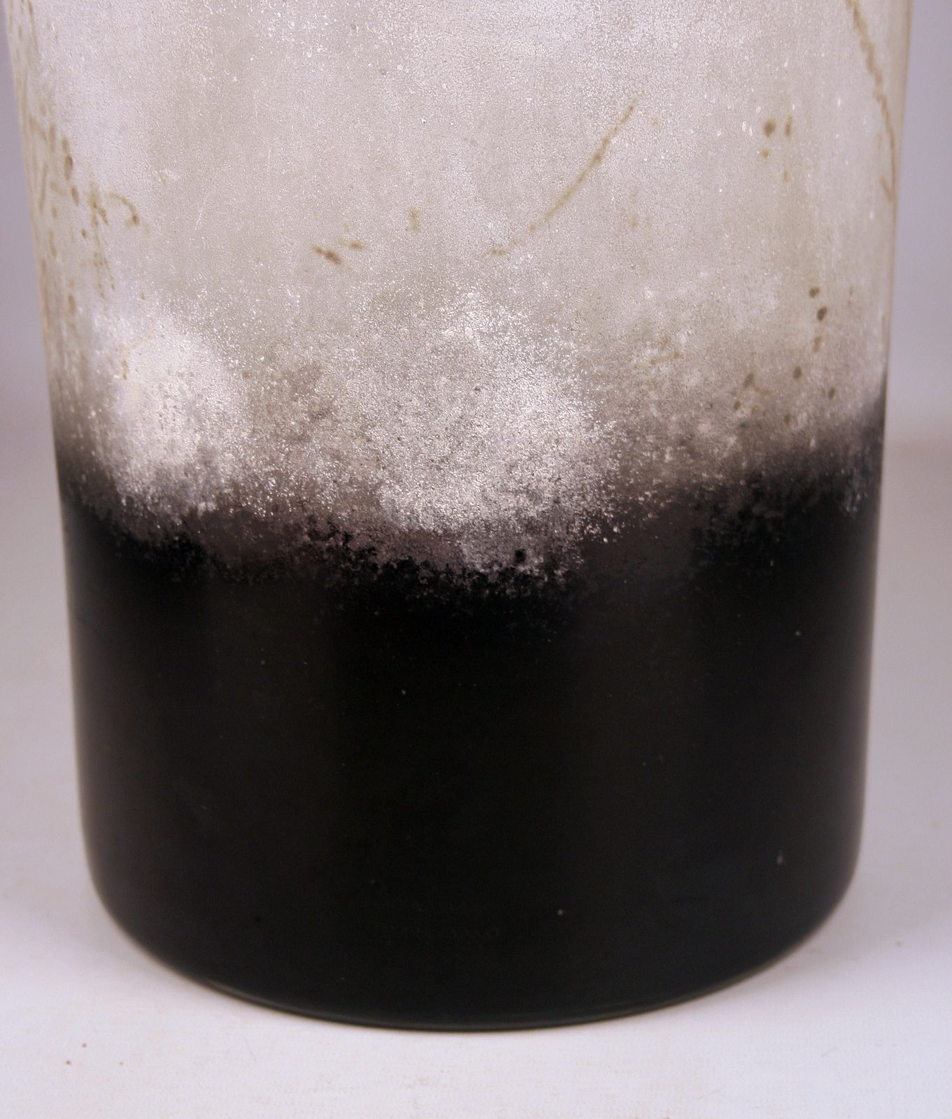 Mid 20th Century Modern Frosted Murano Glass Lamp/Vase By Italian Artist Alfredo Barbini photo vinterior