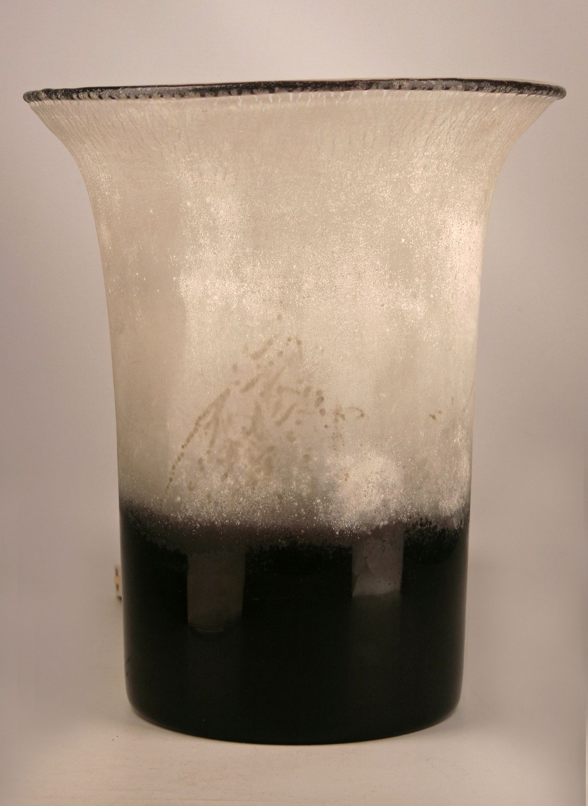Mid 20th Century Modern Frosted Murano Glass Lamp/Vase By Italian Artist Alfredo Barbini photo furniture