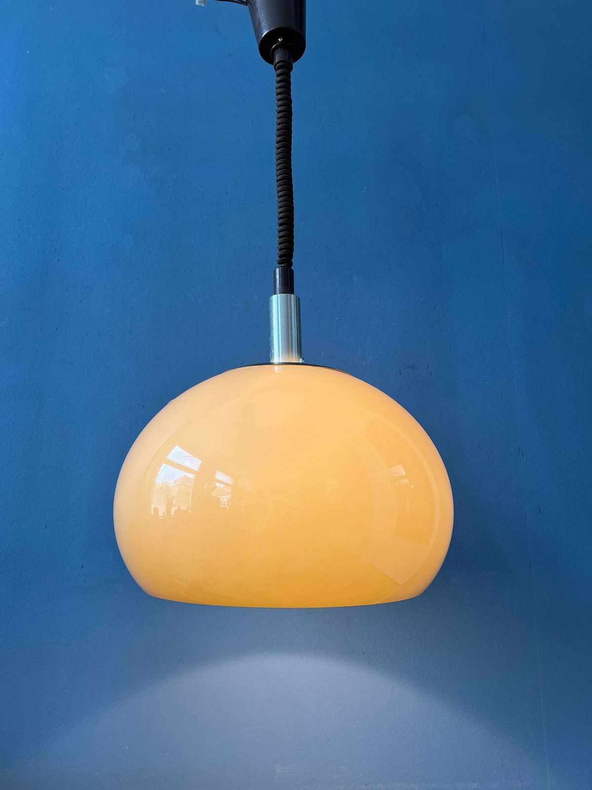 Mid Century Dijkstra Mushroom Pendant Lamp photo for sale