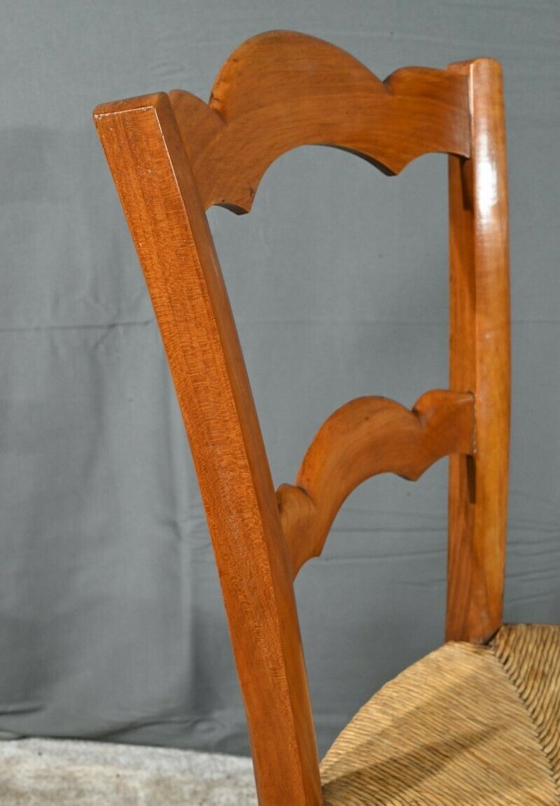 Suite Of 5 Cherry Country Chairs, Louis Philippe Style – Late 19th Century photo buy