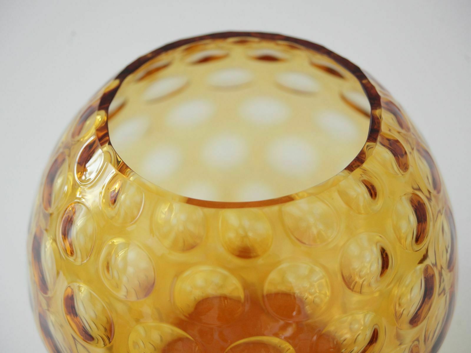 photo furniture Amber Czechoslovakian Glass Vases From Egermann, 1990s