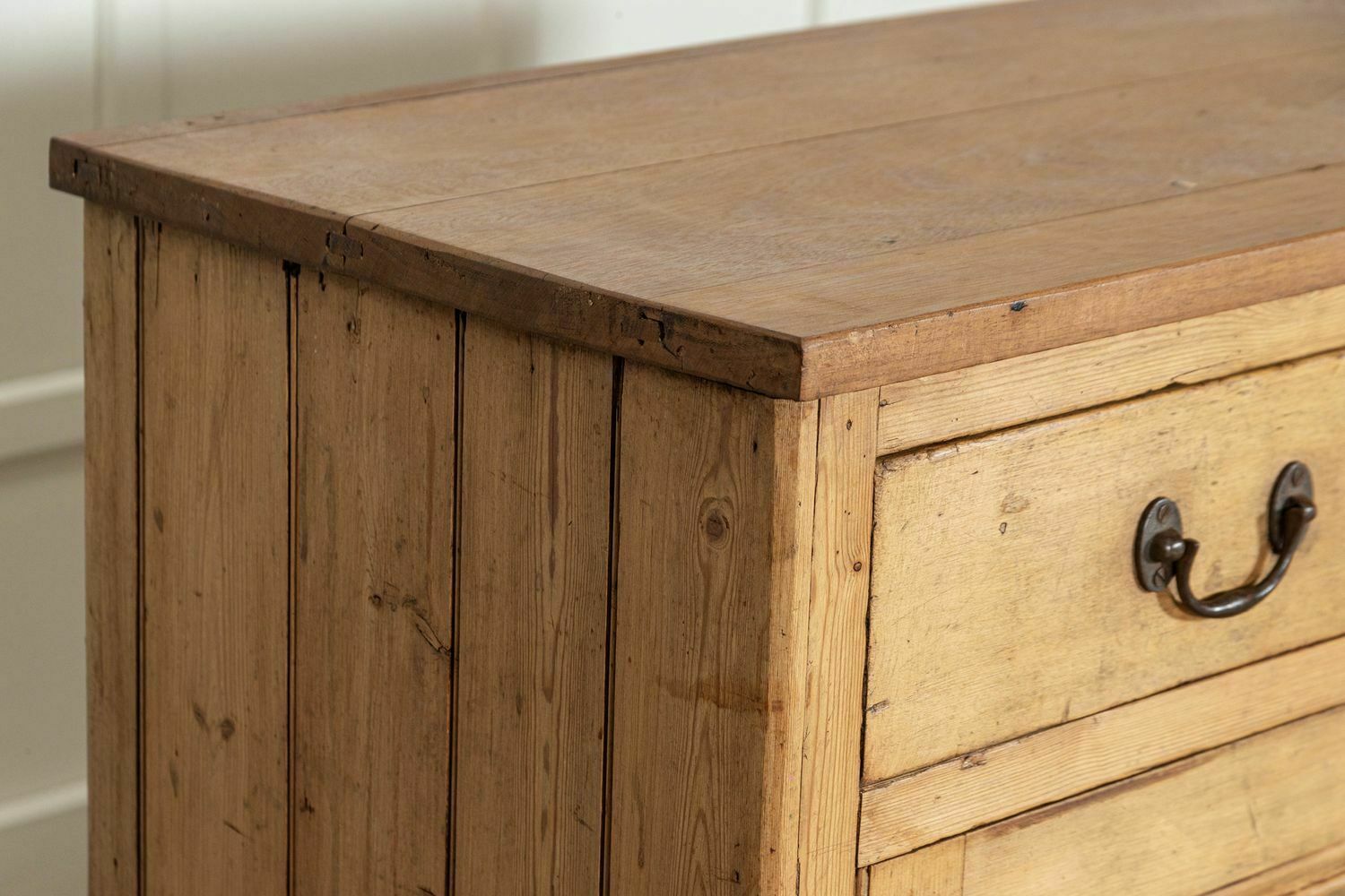 photo for sale Large 19thc English Pine & Oak Dresser Base