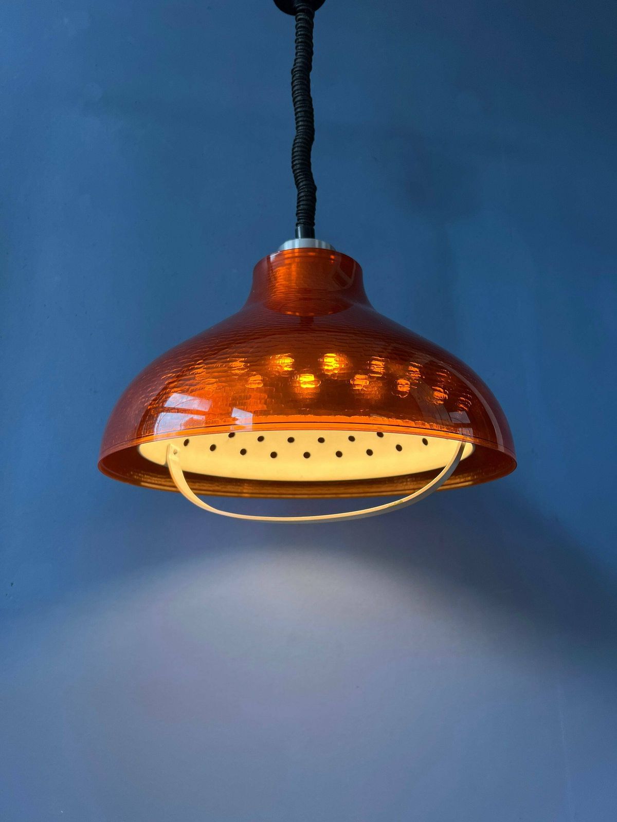 Mid Century Ufo Plexiglass Space Age Pendant Lamp photo for sale