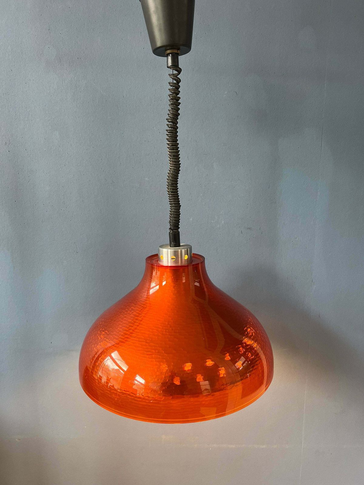 Mid Century Ufo Plexiglass Space Age Pendant Lamp photo Lighting