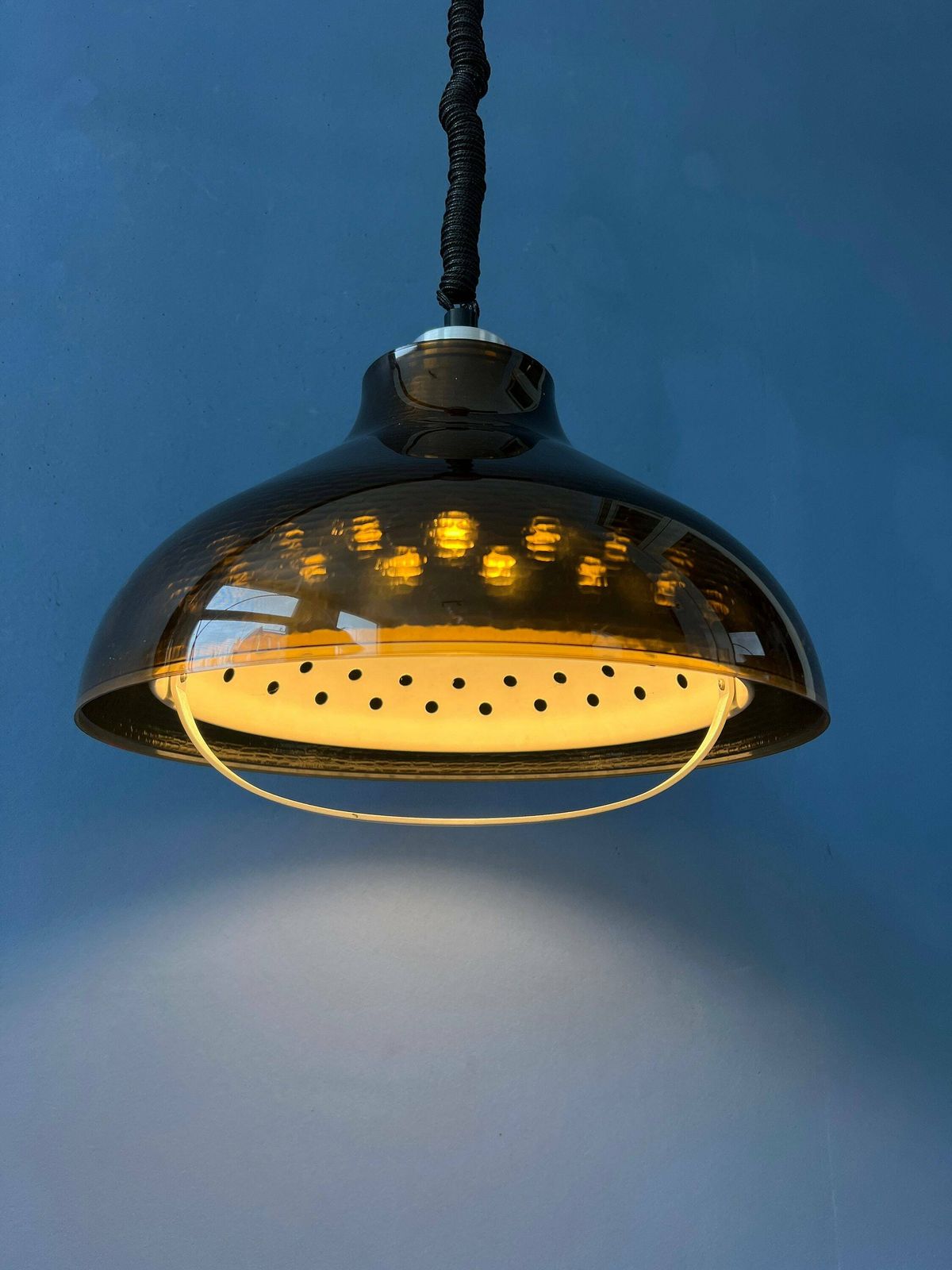 Hanglamp Van Gerookt Acrylglas – Mid Century Space Age Ufo Stijl photo Verlichting