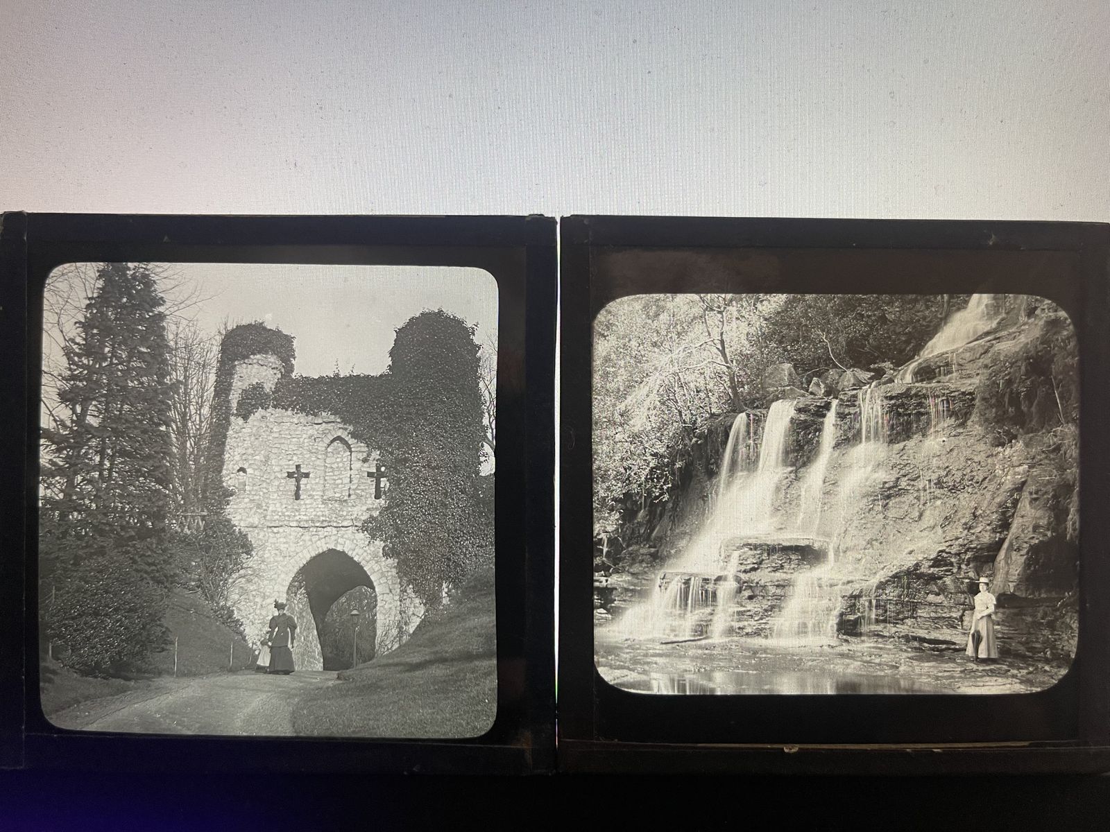 Early 20th Century Selection Of Victorian Life 111 Lantern Slides photo furniture