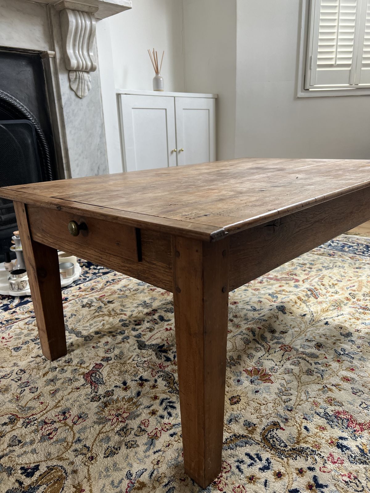 19th Century French Cherry Wood Coffee Table photo furniture