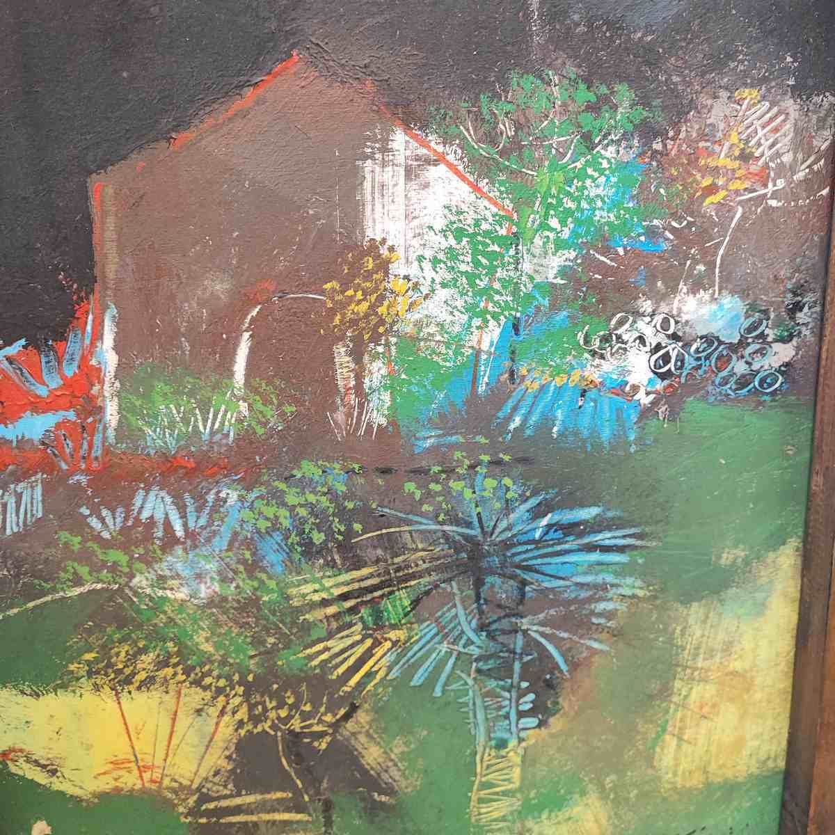 photo furniture Oil Painting On Canvas Manlio Bacosi, The Villa Year 1990