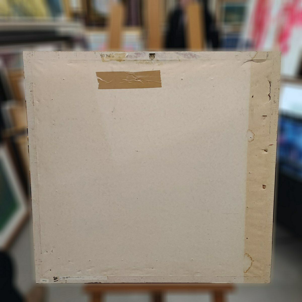 Kunst Compositieschilderij Op Karton Van Umberto Mastroianni, My Mastroianni, 1975 photo