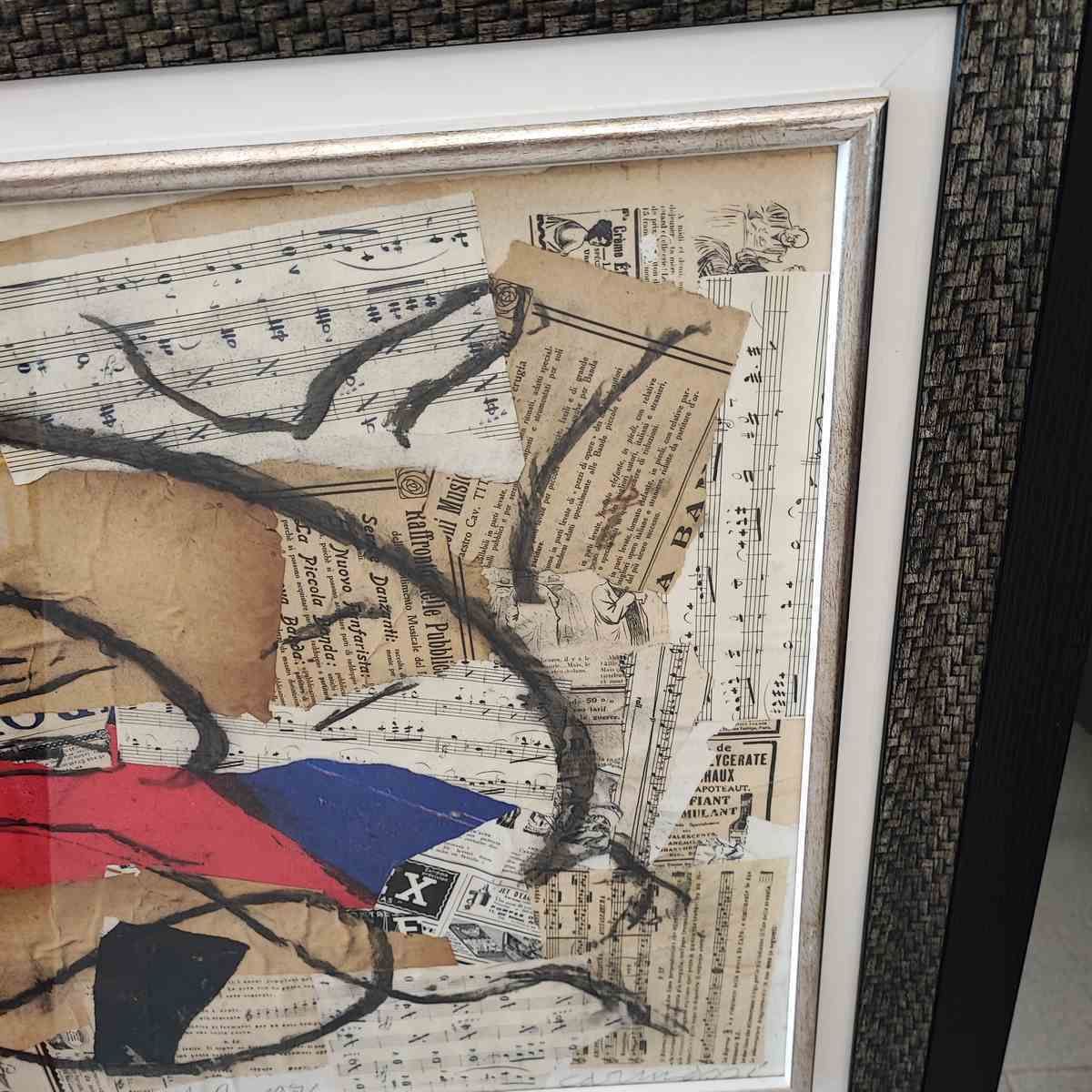 Mixed Media Painting On Canvas By Carmassi Arturo Year 1976, Arles Cd photo Art
