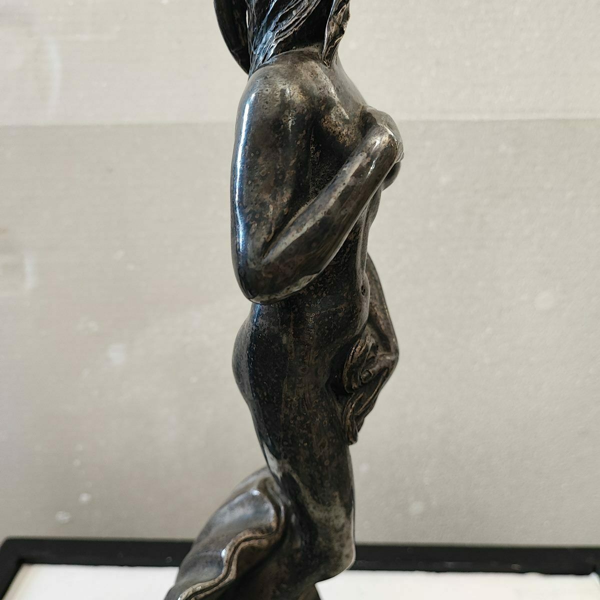 Silver Plated Bronze Sculpture Max Hamlet, Venus By Botticelli Year 1992 photo buy