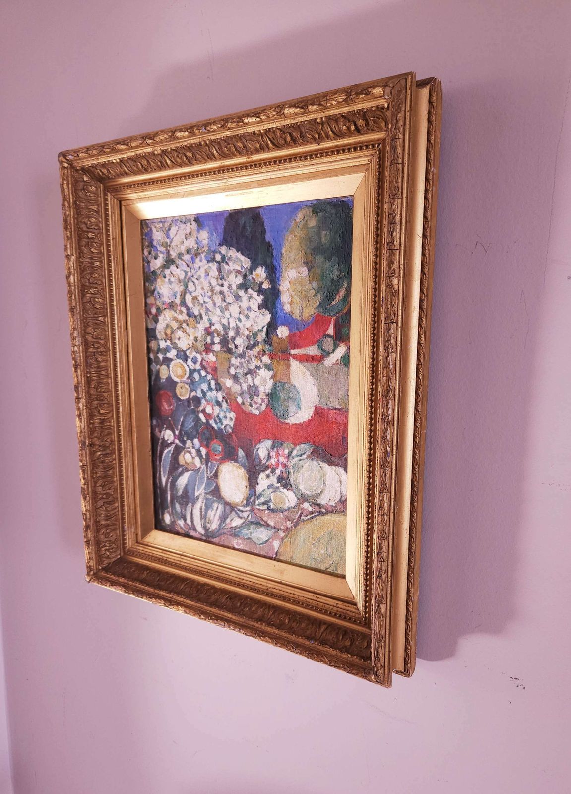 Oil Painting On Board In Victorian Frame By Suffolk Artist John Sergeant B.1933 photo for sale