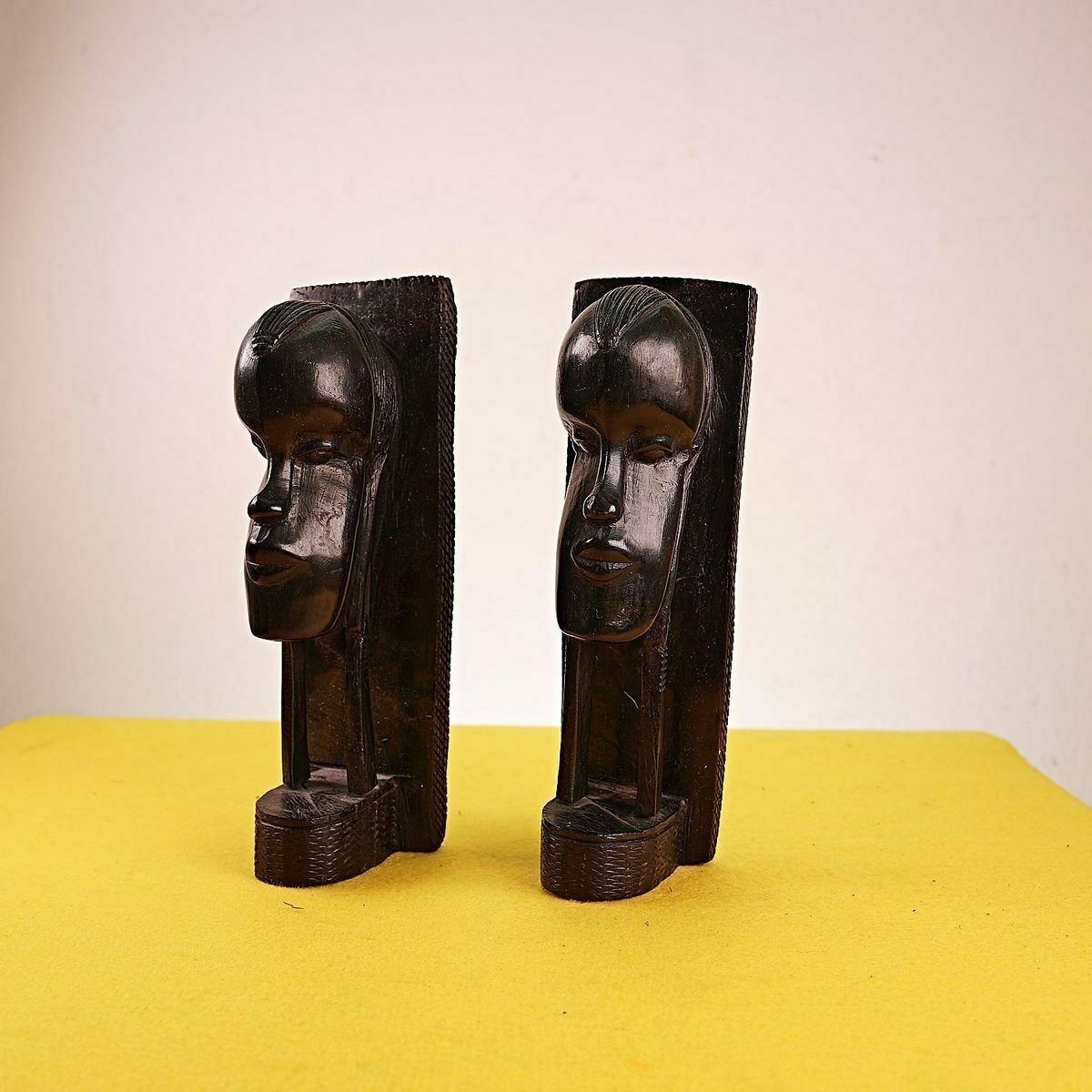 Pair Of Ethnic Wooden Sculptures