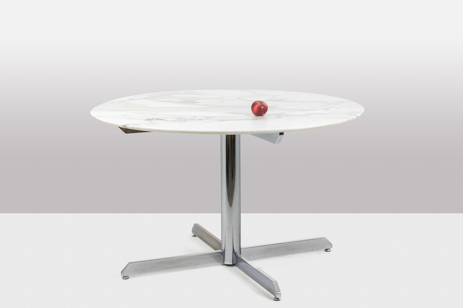 Florence Knoll For Knoll. Table In Marble And Chromed Metal. Circa 1960. Ls58341208u photo for sale