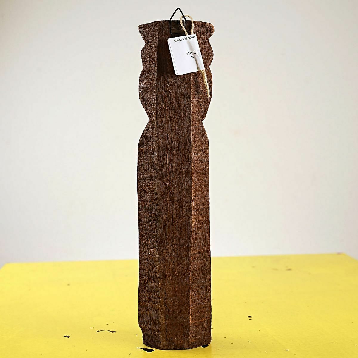 Vintage Wood Carved Sculpture photo Art