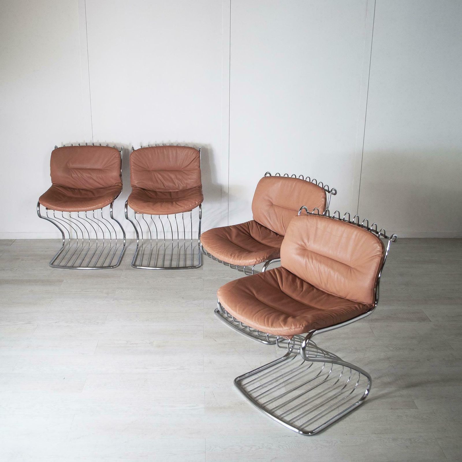 Gastone Rinaldi Set Of 4 Chairs For Rima 1970s photo 2996.0